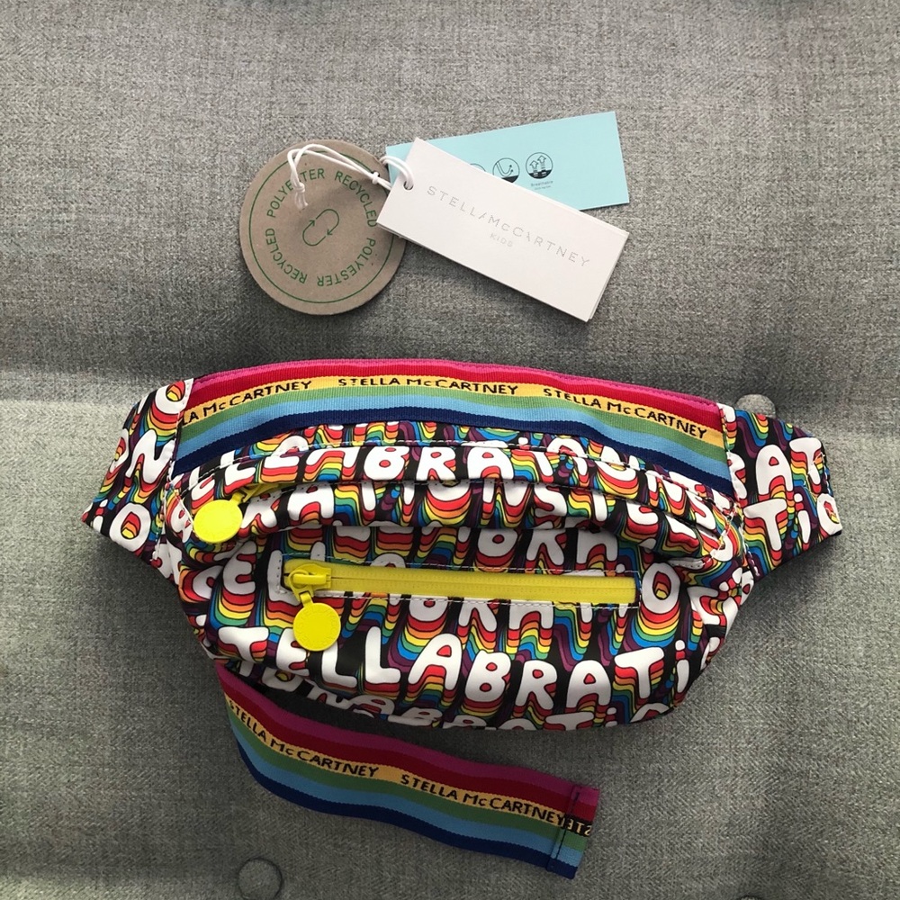 Stella McCartney Logo Rainbow Bum Bag Fanny Pack - Picture 4 of 14